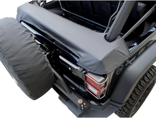 Soft Top Storage Boot for 1997-2006 Jeep Wrangler TJ, Black Denim Rampage