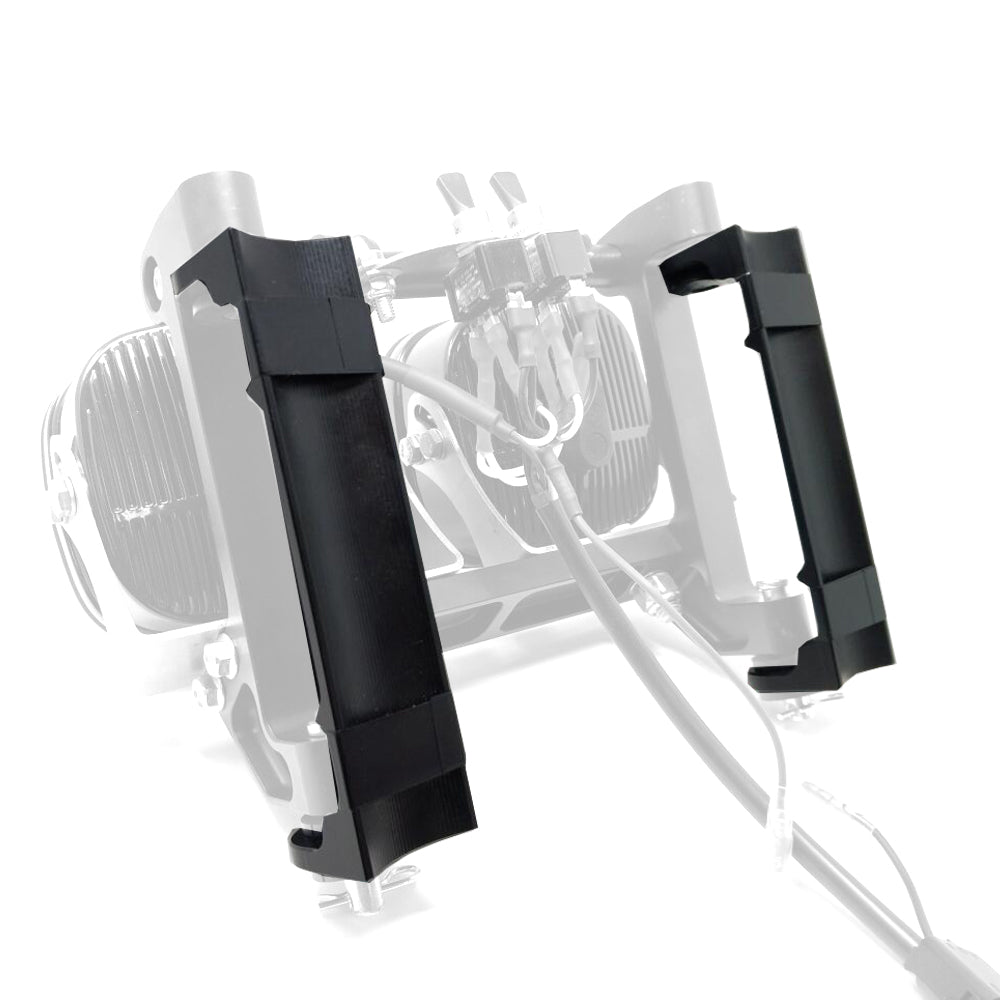 Motorcycle Racelight Receiver Kit w/ Rubberized Clamps For 8 Inch Race Light Baja Designs