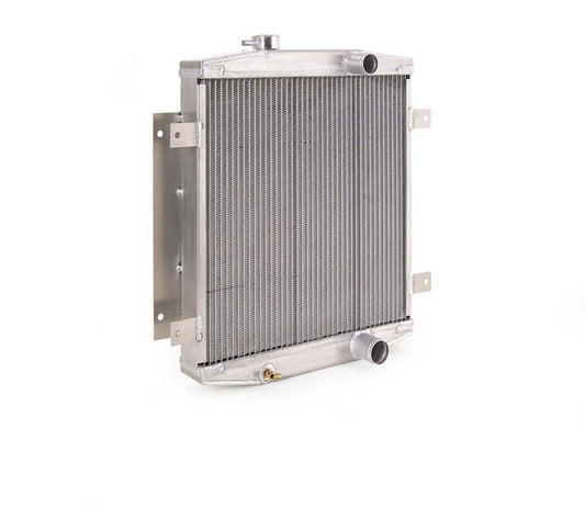 62-69 Ford Downflow Radiator for Ford w/Std Trans Factory-Fit Natural Finish Radiator Be Cool