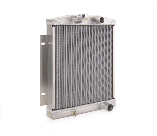 60-65 Downflow Radiator for Ford w/Std Trans Factory-Fit Natural Finish Radiator Be Cool