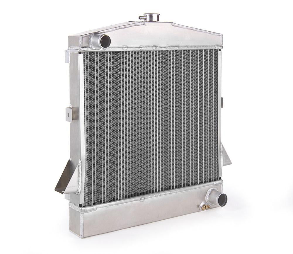 Downflow Radiator Direct-Fit Natural Finish for 39-40 Ford Passenger 40-41 Ford F100 39-41 Mercury Passenger w/Std Trans Radiator Be Cool