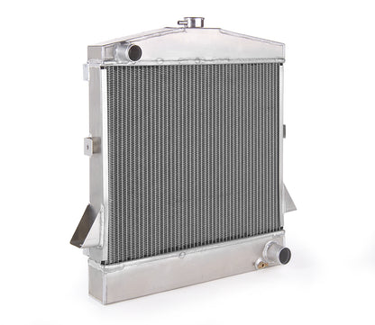 Downflow Radiator Direct-Fit Natural Finish for 39-40 Ford Passenger 40-41 Ford F100 39-41 Mercury Passenger w/Std Trans Radiator Be Cool-1