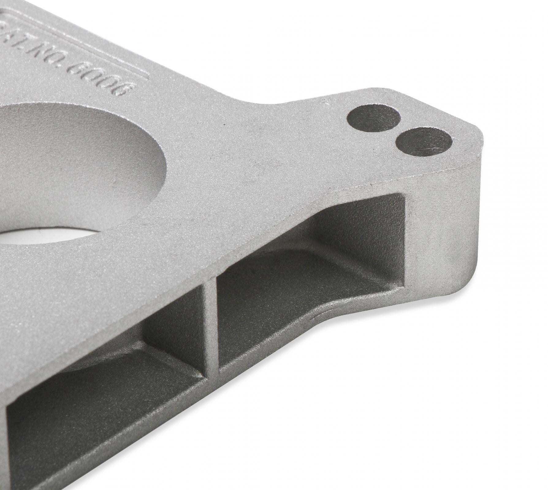 Carburetor Spacer Kit 1 Inch Ported Center This Die-Cast Aluminum Carburetor Spacer Kit Fits Holley & Carter with a 1 Inch Ported Center Mr Gasket-2