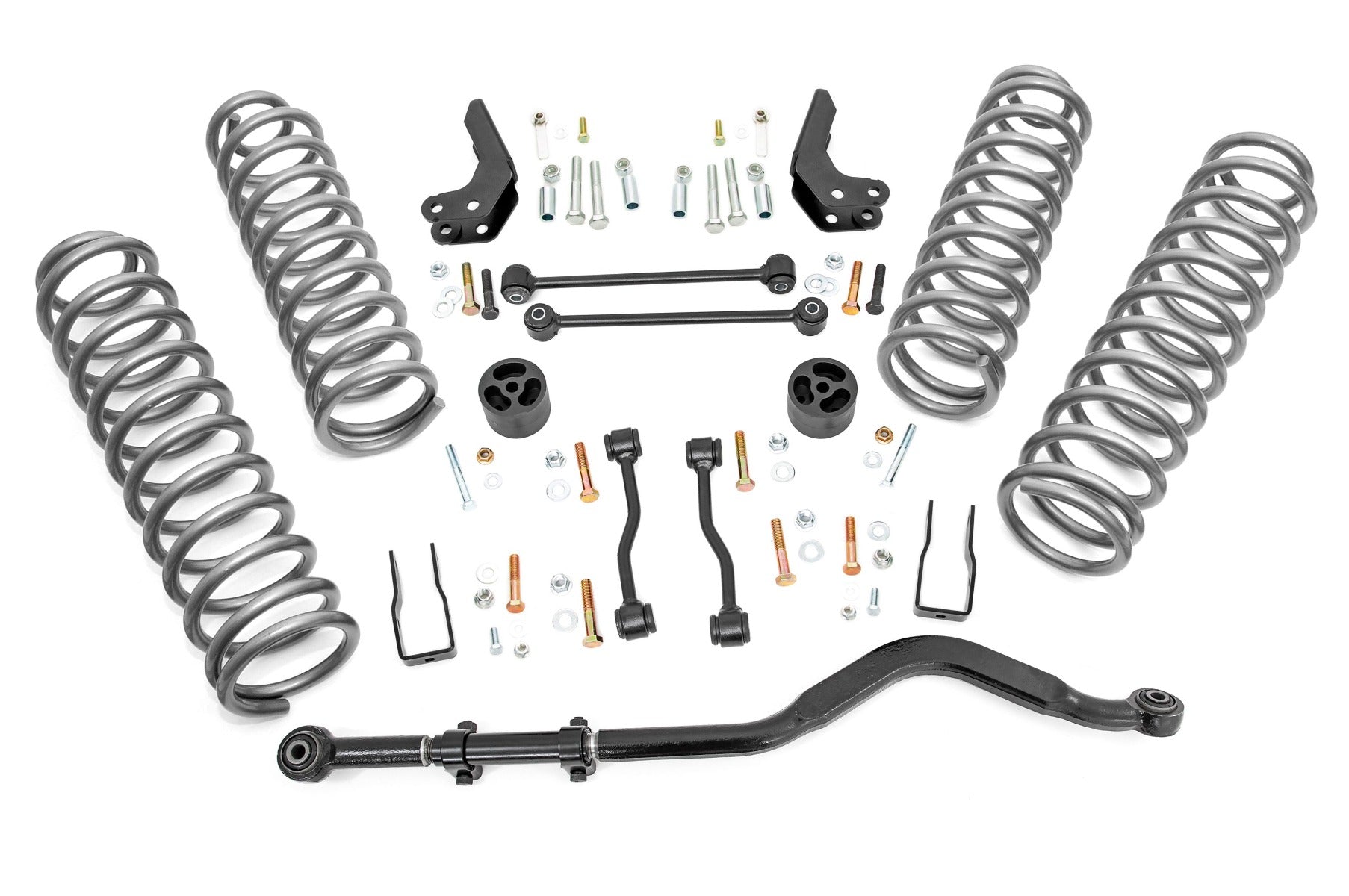 Rough Country 3.5 Inch Jeep Suspension Lift Kit Coil Springs No Shocks 20-Up Gladiator Rough Country