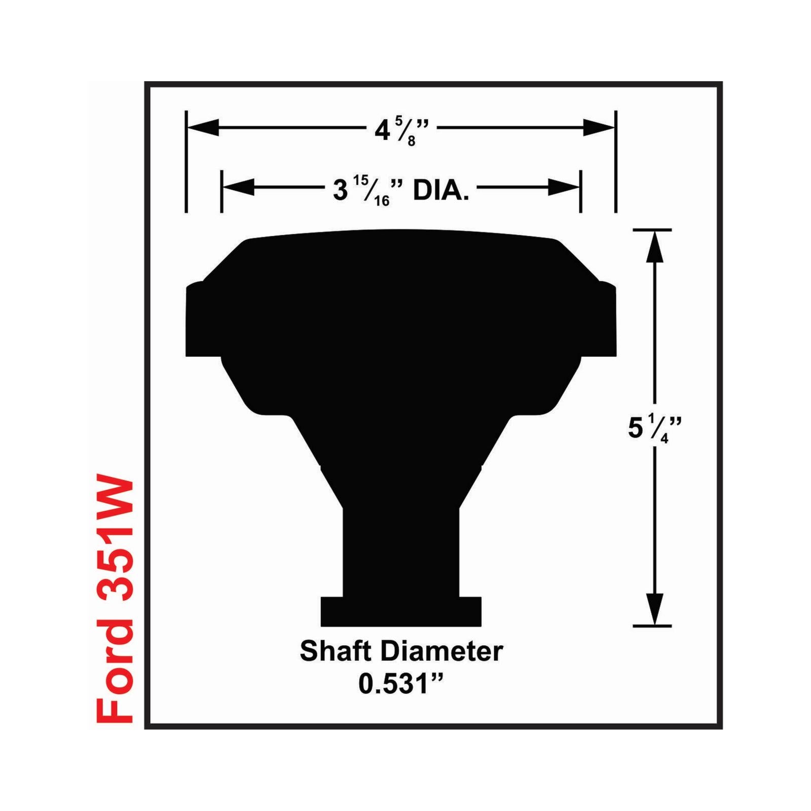 Dis Digital System Kit Black Ford Small Block 351 Windsor MSD Ignition-4