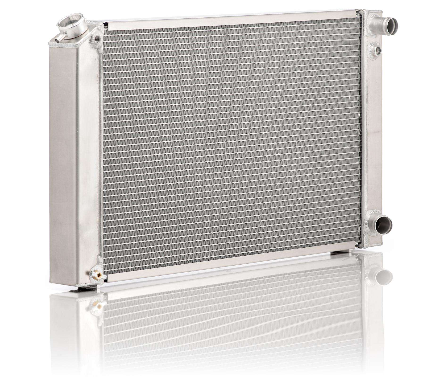 Radiator Factory-Fit Natural Finish For 73-87 Chevrolet C10 Pickup GM LS Swap w/Std Trans Radiator Be Cool