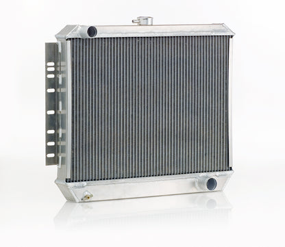 Downflow Radiator Direct-Fit Natural Finish for 72-92 Dodge Ram Pickup Truck Radiator Be Cool