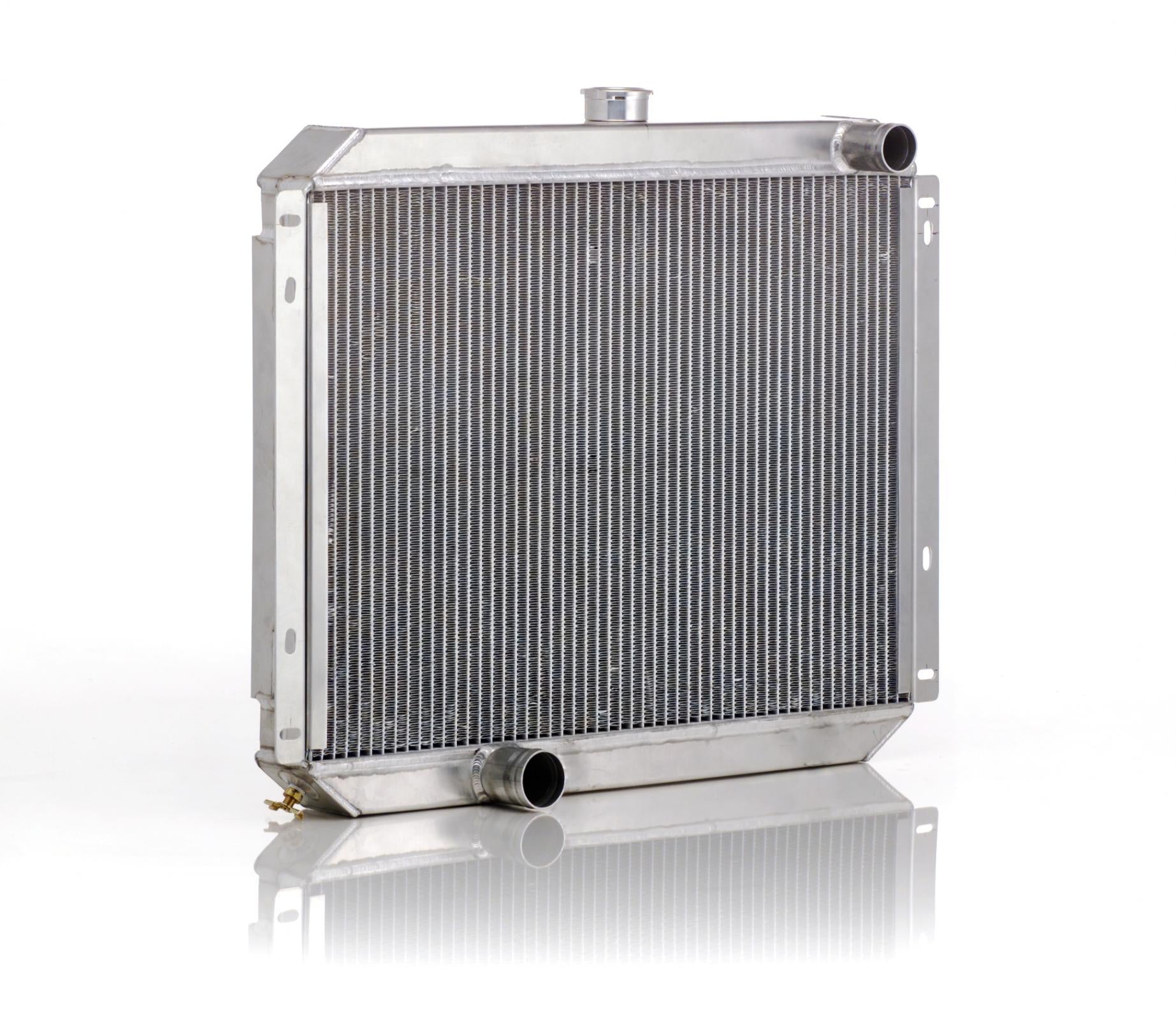 Downflow Radiator Factory-Fit Natural Finish for 53-56 Ford F100/F250, Mercury M100/M250/M350 Pickup w/V8 Conversion w/Std Trans Radiator Be Cool
