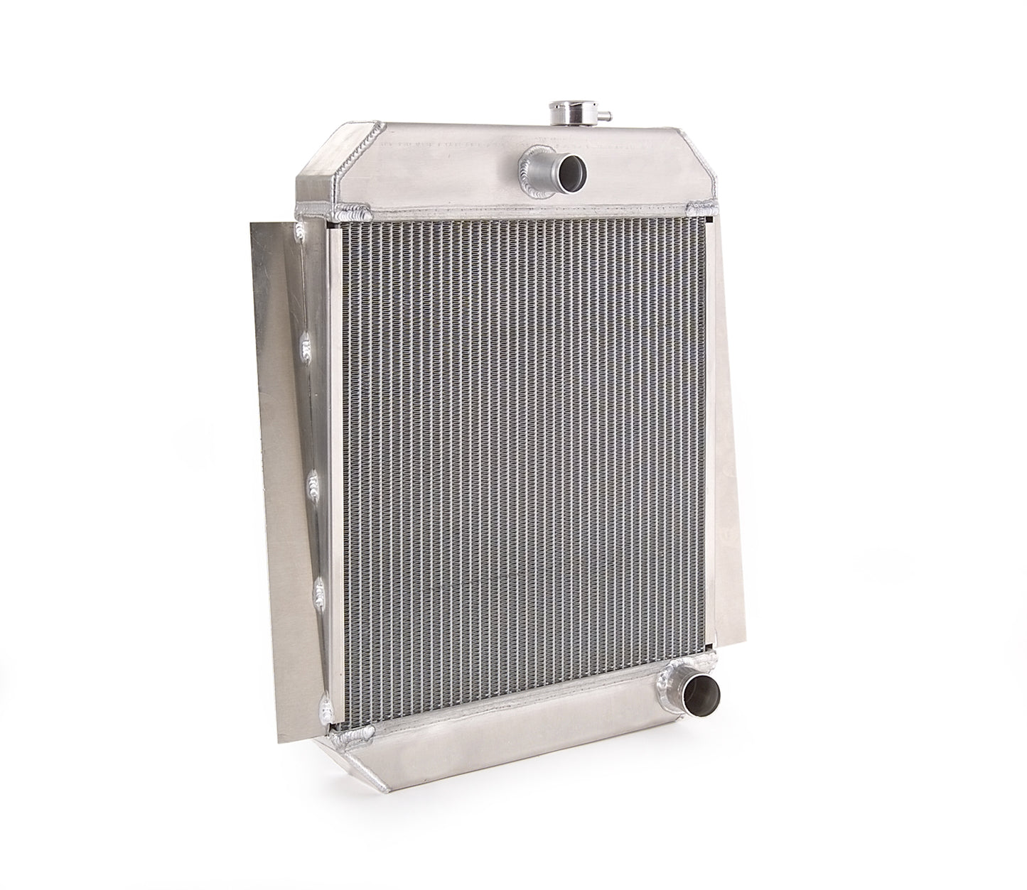 Downflow Radiator Direct-Fit Natural Finish for 46-52 Ford F100 Pickup w/V8 Conversion w/Std Trans Radiator Be Cool
