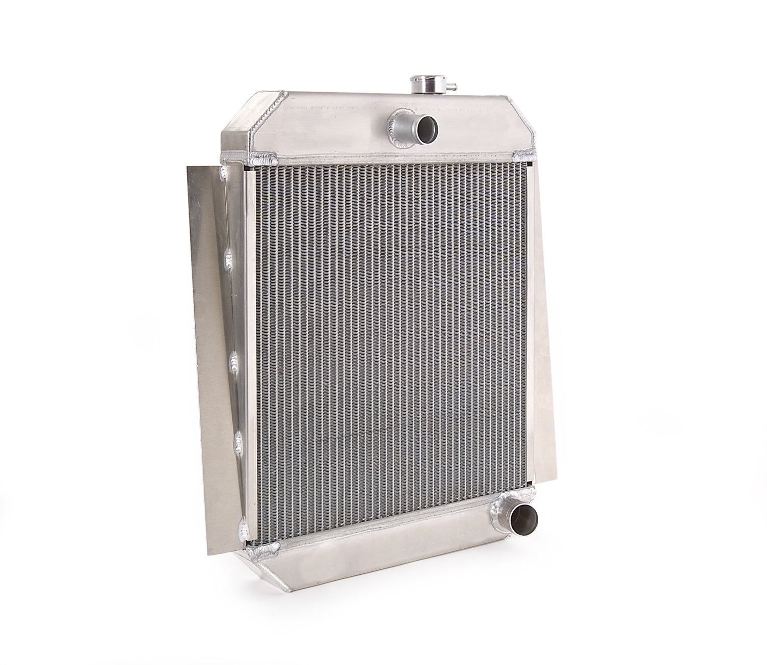 Downflow Radiator Direct-Fit Natural Finish for 46-52 Ford F100 Pickup w/V8 Conversion w/Std Trans Radiator Be Cool