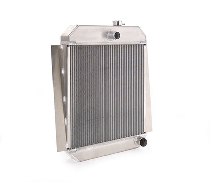 Downflow Radiator Direct-Fit Natural Finish for 46-52 Ford F100 Pickup w/V8 Conversion w/Std Trans Radiator Be Cool