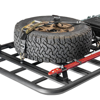 Defender Platform Roof Rack 57 Inch Wide x 60 Inch Long x 2 Inch Sides Smittybilt-5