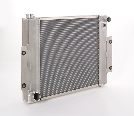 Radiator Factory-Fit Polished Finish for 70-86 Jeep CJ/Scrambler w/Std Trans Radiator Be Cool