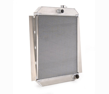 Downflow Radiator Direct-Fit Polished Finish for 47-54 Chevrolet 1/2, 3/4, 1 Ton Pickups w/Std Trans Radiator Be Cool-1