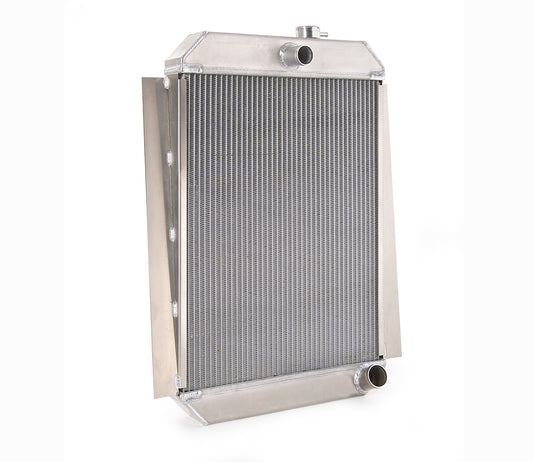 Downflow Radiator Direct-Fit Polished Finish for 47-54 Chevrolet 1/2, 3/4, 1 Ton Pickups w/Std Trans Radiator Be Cool-1