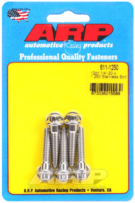 1/4 Inch SAE 12-Point Bolts - Stainless Polished ARP Racing Products-31
