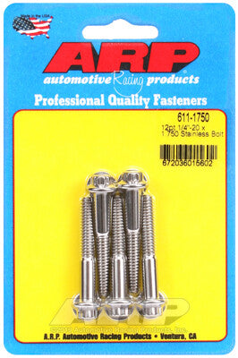 1/4 Inch SAE 12-Point Bolts - Stainless Polished ARP Racing Products-29