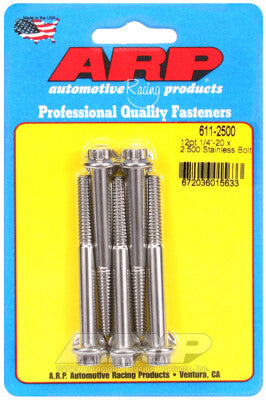 1/4 Inch SAE 12-Point Bolts - Stainless Polished ARP Racing Products-26