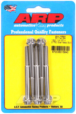 1/4 Inch SAE 12-Point Bolts - Stainless Polished ARP Racing Products-25