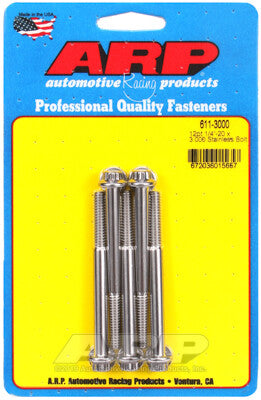 1/4 Inch SAE 12-Point Bolts - Stainless Polished ARP Racing Products-24