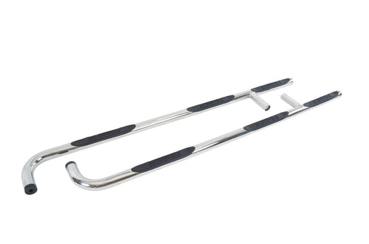 6000 Side Steps With Mounting Bracket Kit 1 Piece Wheel to Wheel Polished Stainless Steel 2009-2014 Dodge Ram 1500 Go Rhino