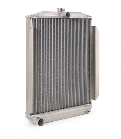 Downflow Radiator Direct-Fit Polished Finish for 53-56 Ford F100/F250 Mercury M100/M250/M350 Pickup Radiator Be Cool