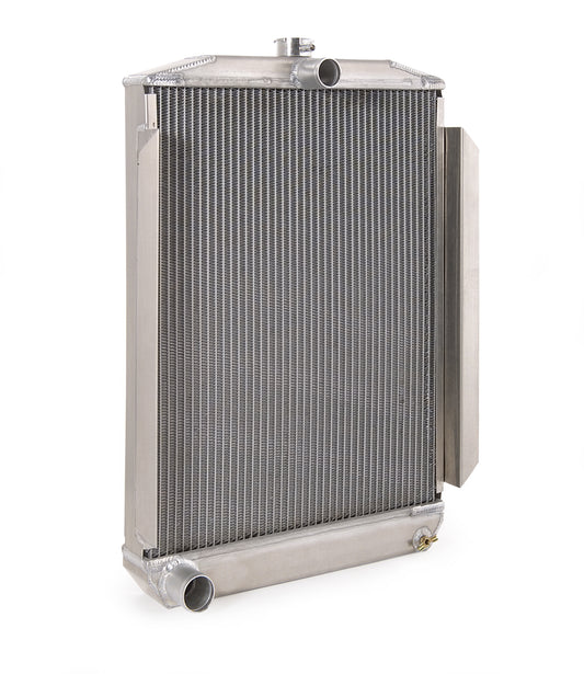 Downflow Radiator Direct-Fit Polished Finish for 53-56 Ford F100/F250 Mercury M100/M250/M350 Pickup Radiator Be Cool
