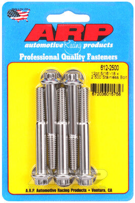 5/16 Inch SAE 12-Point Bolts - Stainless Polished ARP Racing Products-29