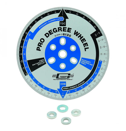 Pro Degree Wheel 11 Inch Diameter, White Mr Gasket