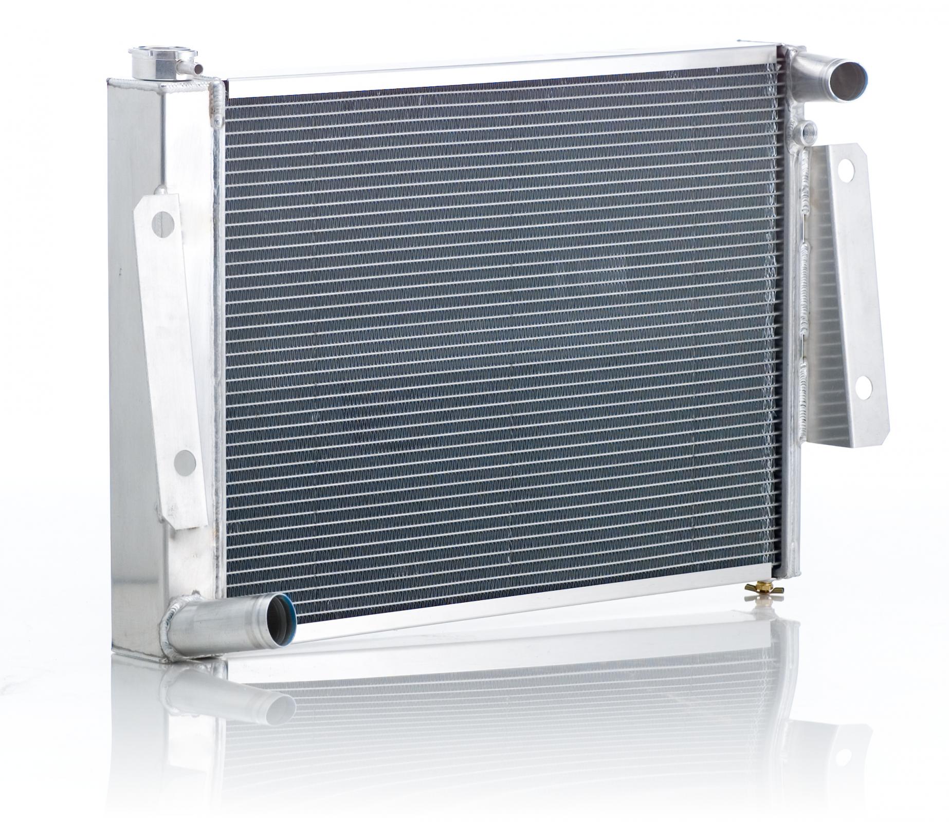 Radiator Direct-Fit Polished Finish for 74-88 Jeep J-Series 74-92 Wagoneer/Grand Wagoneer Radiator Be Cool-1