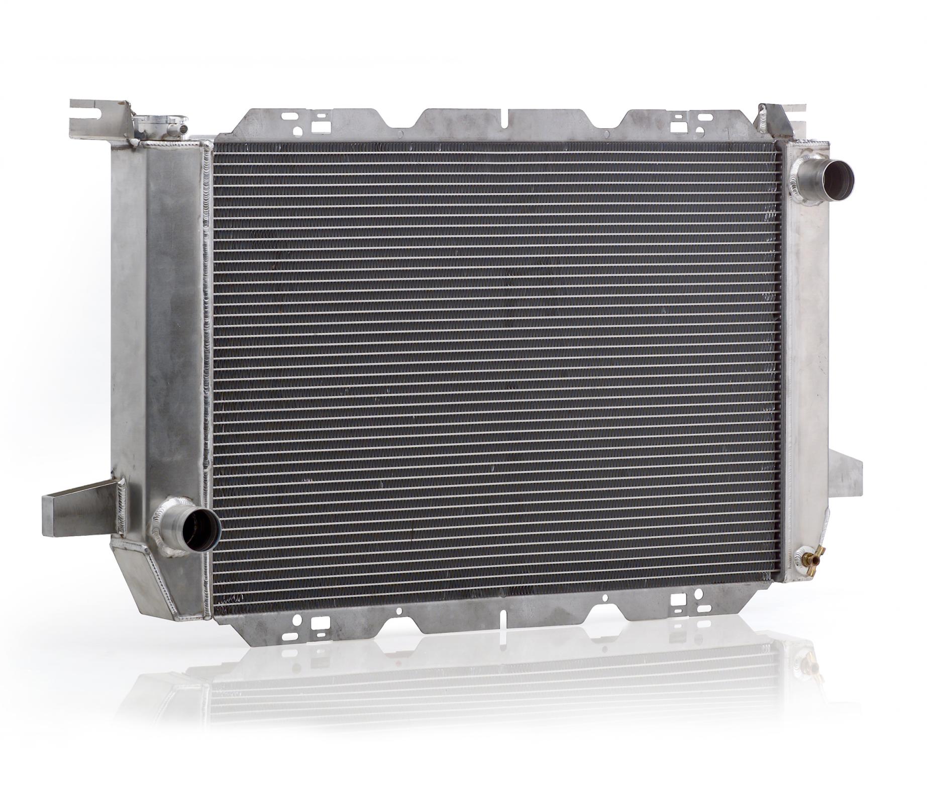 Radiator Direct-Fit Polished Finish for 85-95 Ford Bronco/F150 Radiator Be Cool