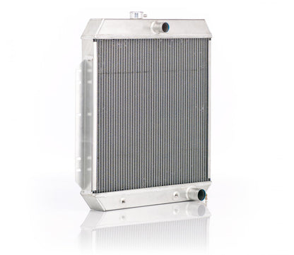 Downflow Radiator Direct-Fit Polished Finish for 53-56 Ford F100/F250, Mercury M100/M250/M350 Pickup Truck w/Std Trans Radiator Be Cool