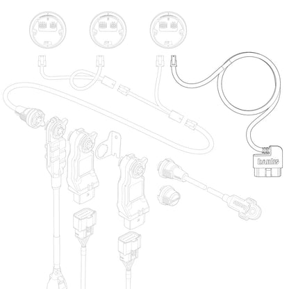 OBD-II Cable CAN Bus for iDash Banks Power-3