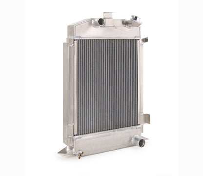 Downflow Radiator Direct-Fit Polished Finish for 53 Ford F100/F250 Pickup Mercury M100/M250/M350 Pickup Truck Radiator Be Cool