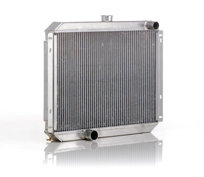 Downflow Radiator Direct-Fit Polished Finish for 53-56 Ford F100/F250, Mercury M100/M250/M350 Pickup Truck w/Std Trans Radiator Be Cool-1