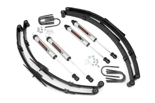 Rough Country 2.5 Inch Jeep Suspension Lift Kit w/V2 Shocks For 87-95 Wrangler YJ Rough Country