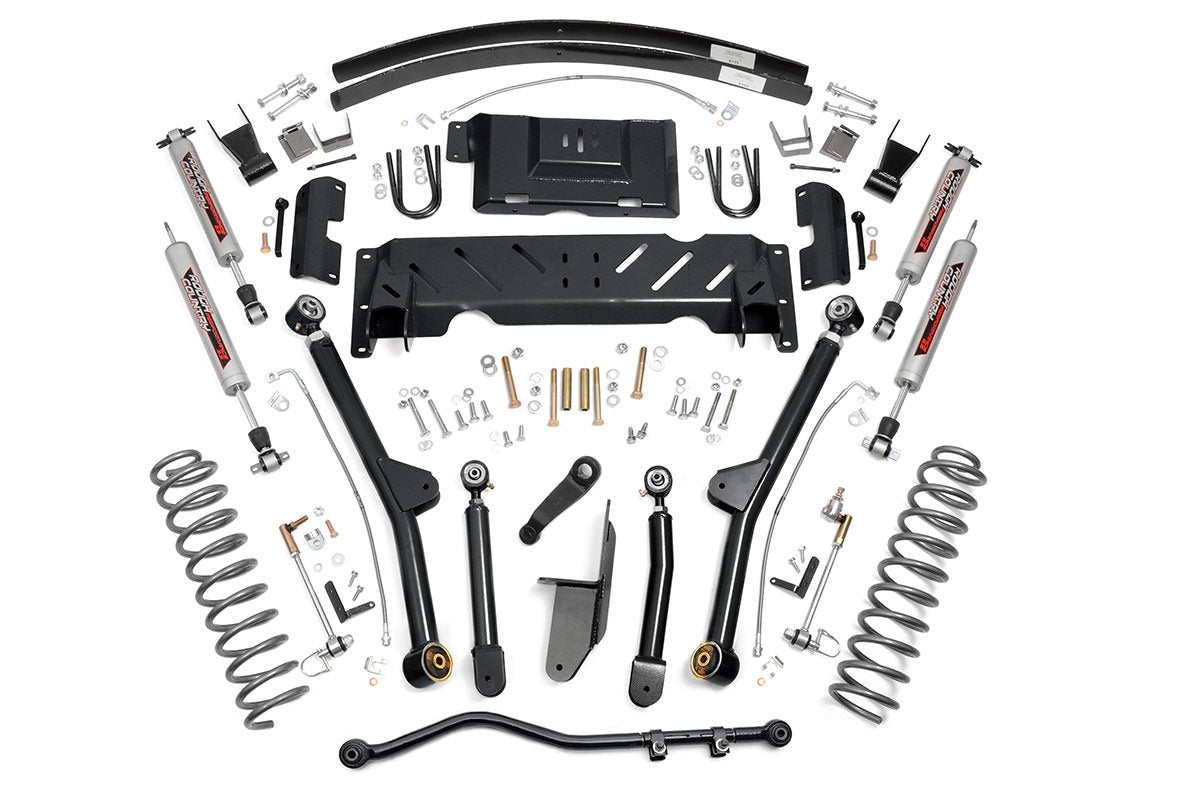 4.5 Inch Jeep Long Arm Suspension Lift Kit 84-01 XJ Cherokee-2.5L/4.0L Rough Country-1