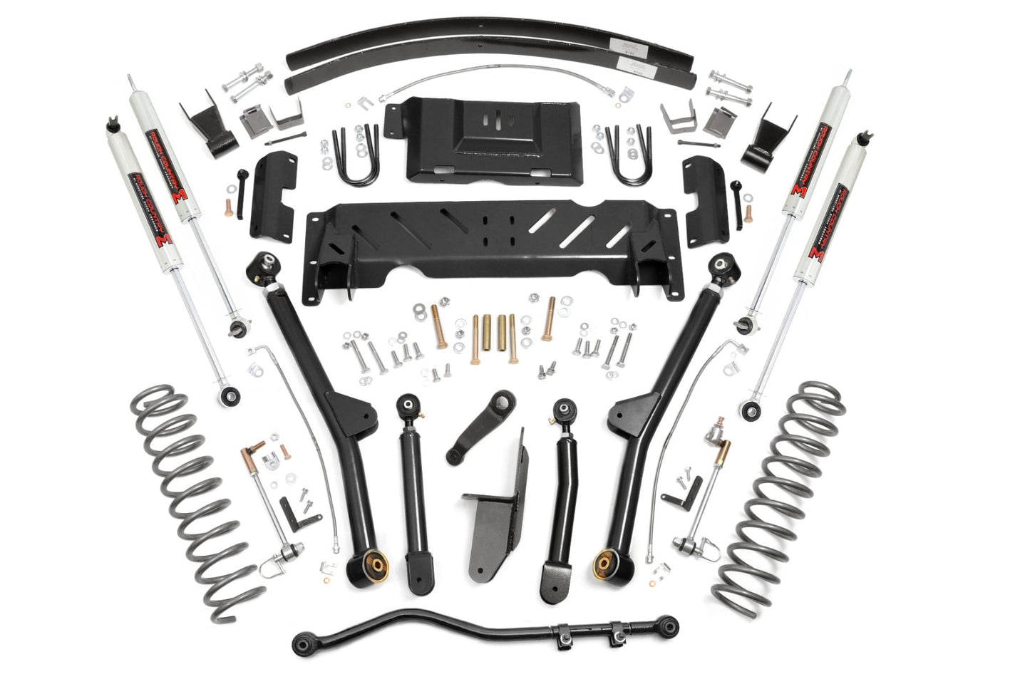 4.5 Inch Lift Kit Long Arm AAL NP242 M1 Jeep Cherokee XJ 4WD (84-01) Rough Country