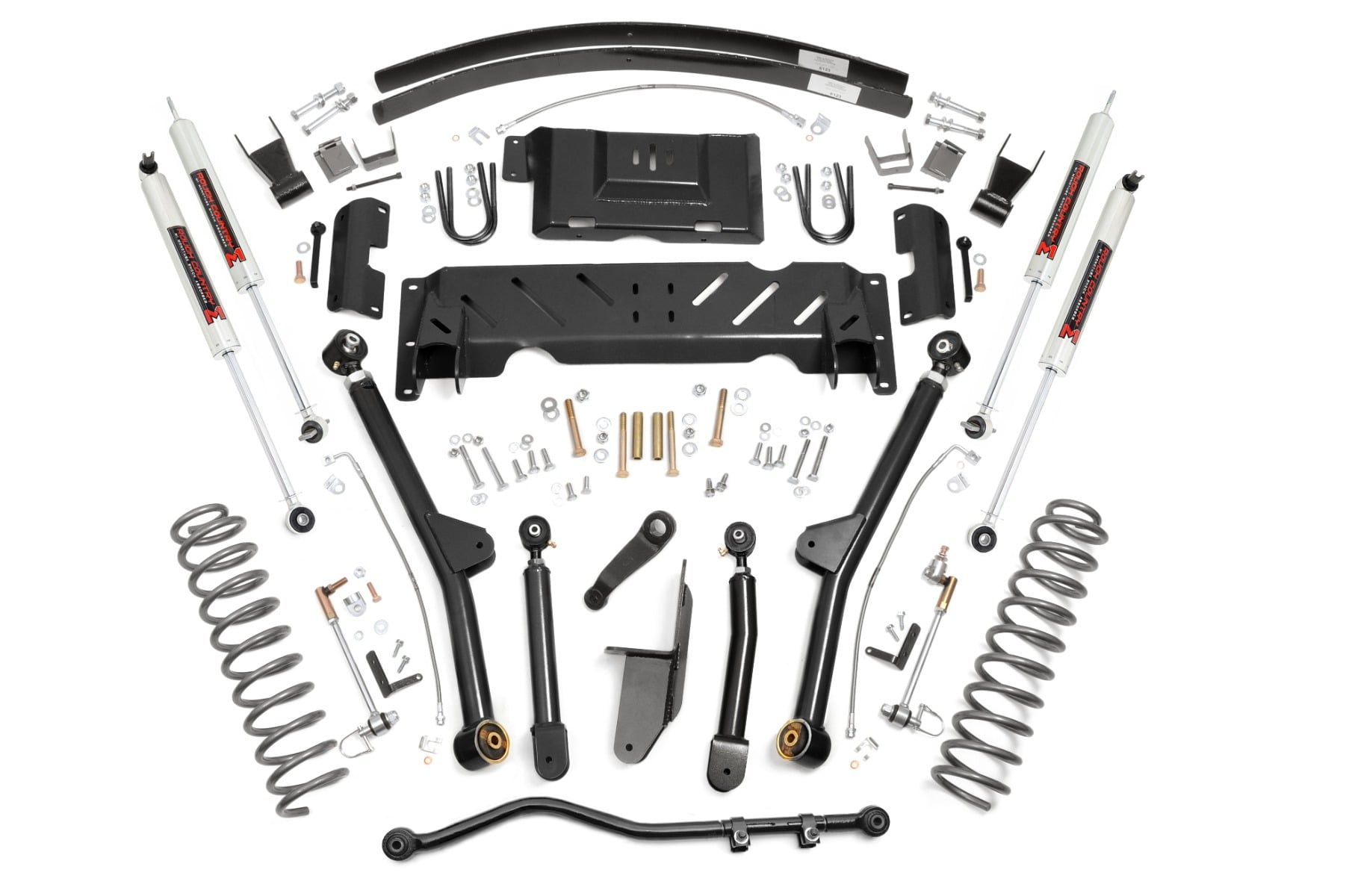 4.5 Inch Lift Kit Long Arm AAL NP242 M1 Jeep Cherokee XJ 4WD (84-01) Rough Country