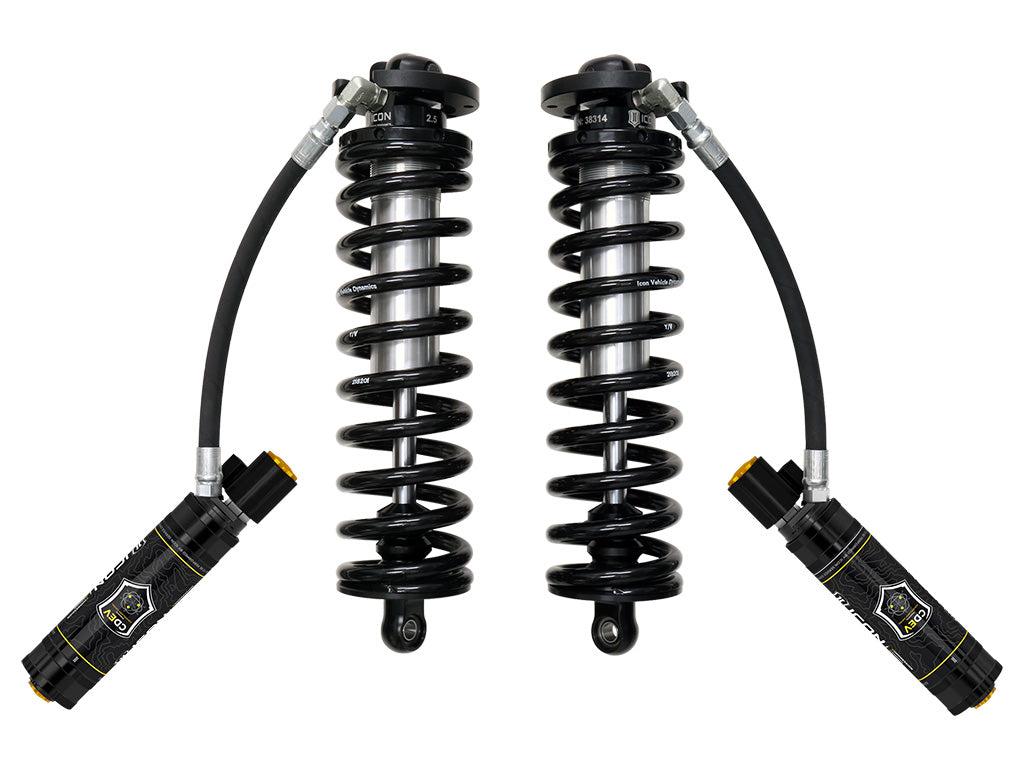2005-2023 Ford F-250/F-350 Super Duty 4WD 2.5-3 Inch Lift V.S. 2.5 Series Coilover Conversion Kit Remote Reservoir W/ CDEV W/ Caster Cams ICON Vehicle Dynamics-1