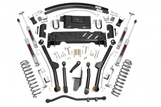 4.5 Inch Jeep Long Arm Suspension Lift System 84-01 XJ Cherokee-2.5L/4.0L Rough Country-1