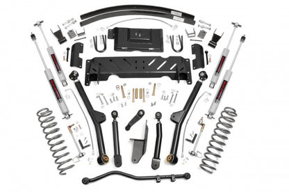 4.5 Inch Jeep Long Arm Suspension Lift System 84-01 XJ Cherokee-2.5L/4.0L Rough Country-1