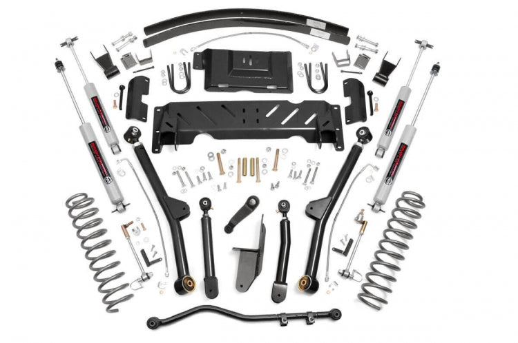 Rough Country 4.5 Inch Jeep Long Arm Suspension Lift System 84-01 XJ Cherokee-2.5L/4.0L Rough Country
