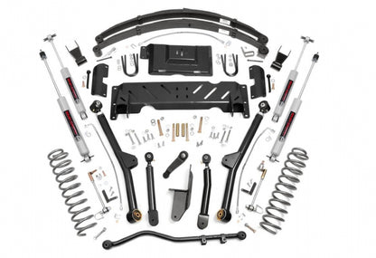 6.5 Inch Jeep Long Arm Suspension Lift System 84-01 XJ Cherokee-2.5L/4.0L Rough Country-1