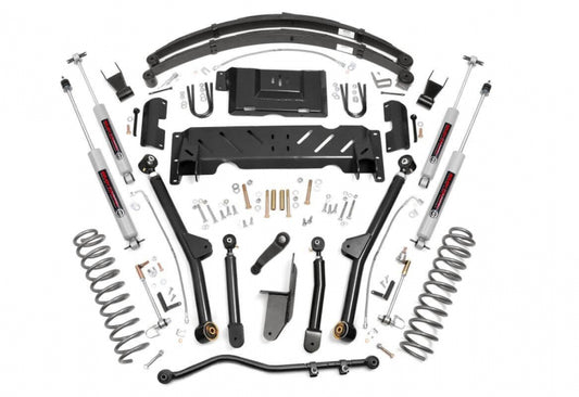 6.5 Inch Jeep Long Arm Suspension Lift System 84-01 XJ Cherokee-2.5L/4.0L Rough Country-1