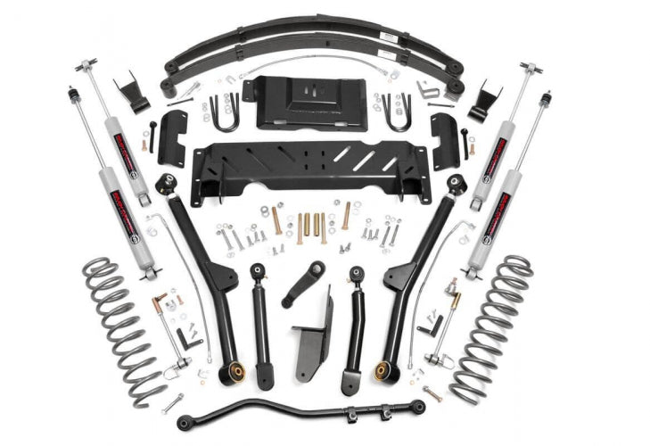 6.5 Inch Jeep Long Arm Suspension Lift System 84-01 XJ Cherokee-2.5L/4.0L Rough Country-1
