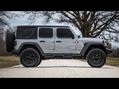 4 Inch Long Arm Suspension Lift Kit w/Vertex Shocks 18-20 Wrangler JL 4 Door Rough Country-1