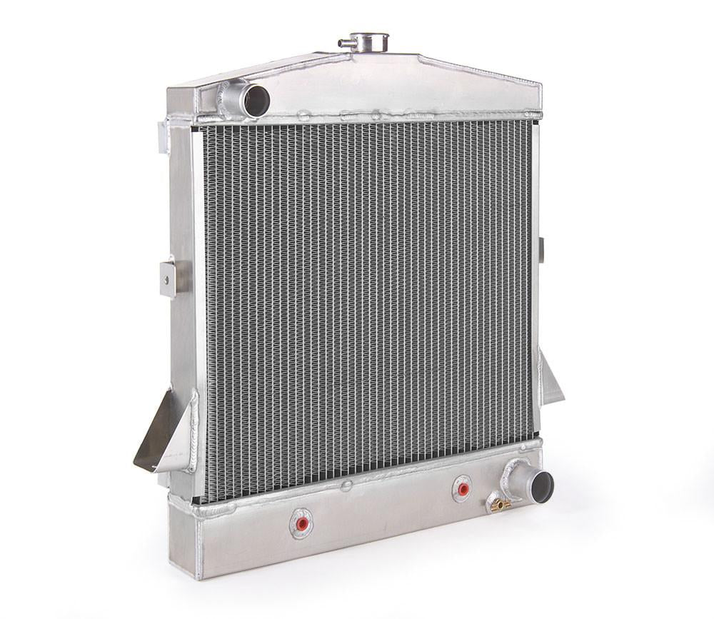 Downflow Radiator Factory-Fit Natural Finish for 39-40 Ford Passenger w/V8 Conversion w/Auto Trans Radiator Be Cool