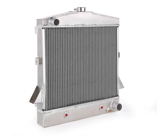 Downflow Radiator Factory-Fit Natural Finish for 39-40 Ford Passenger Car w/Auto Trans Radiator Be Cool