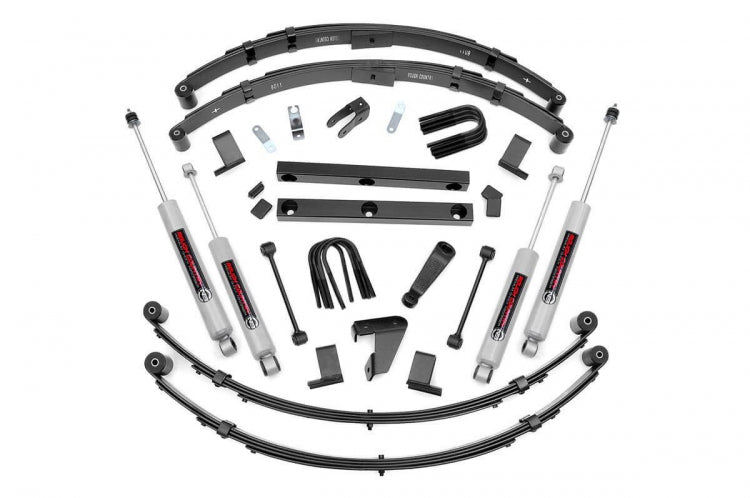 Rough Country 4 Inch Jeep Suspension Lift Kit 87-95 4WD Jeep Wrangler YJ Rough Country